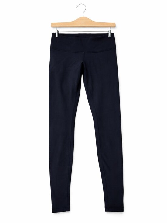 lululemon athletica Pants - Lululemon Wunder Under Black Luon Leggings Size 6 Mid Rise Full Length